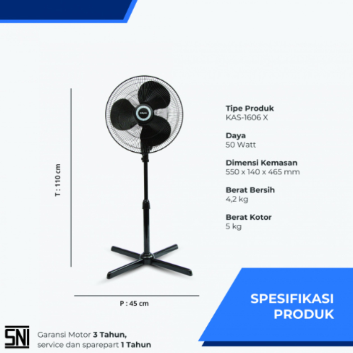 Miyako Standing Fan - KAS1606X